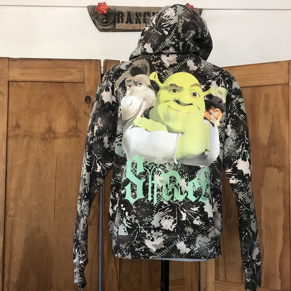 Shrek Camo Hoodie Sweater